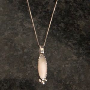 Vintage Sterling Silver BJB Navajo w Opal Quartz